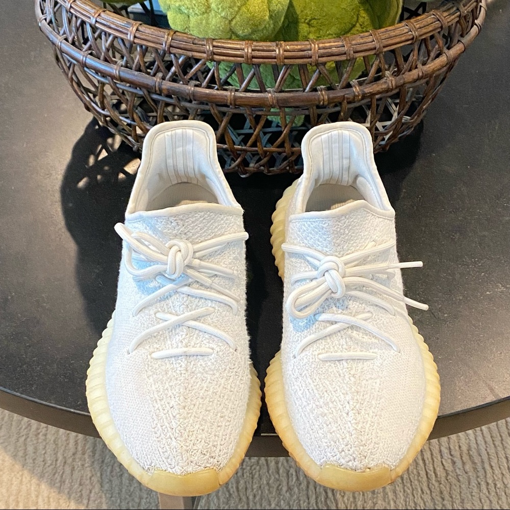Authentic Yeezy V2 350 Cream White Unisex Sneakers